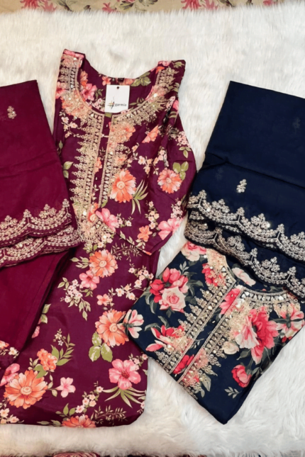 PURE MASLEEN SILK SALWAR SUIT 01-SK0053